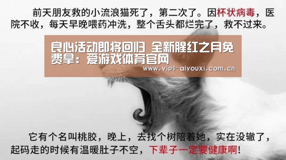 良心活动即将回归 全新腥红之月免费拿:爱游戏体育官网(图1) 爱游戏官网